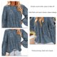 thumbnail image 5 of Blusa de manga larga abullonada, blusa de manga larga con estampado floral redondo, blusas de manga larga lindas para mujer, materiales ecológicos, 5 of 6