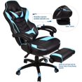 thumbnail image 7 of ELECWISH Racing Style Reclining Gaming Chair High Back Large Size Ergonomic Adjustable Swivel Computer Chair with Footrest Headrest and Lumbar Support PU Leather Executive Office Chair (Yellow), 7 of 7