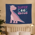 thumbnail image 2 of Tapiz estético con diseño de dinosaurio para pared, 150 x 130 cm, microtela, 2 of 2