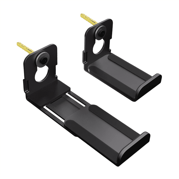 2 Piezas de Soporte Flotante para Montaje en Pared de Altavoces para Canal Central de Alta Resistencia, Soporte para Perchas de Altavoces con Mejoras de Sonido Envolvente