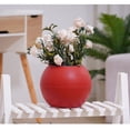 thumbnail image 2 of DOLITY Self Watering Planters for Indoor Plants - Flower Pot with Water Level Indicator Red, 2 of 9