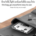 thumbnail image 7 of Universal Laptop Stand with 360° Rotating Base, Adjustable Height Multi-Angle, Foldable Mounted Reading Bookshelf Gray, 7 of 7