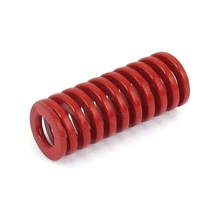 - 10mm OD 25mm Long Medium Load Spiral Stamping Compression Die Spring Red