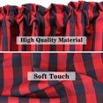 thumbnail image 2 of Buffalo Plaid Window Valances, 2 Pack Farmhouse Check Cotton Curtains 56" x 16" Window Decor Rod Pocket Valances for Kitchen, 2 of 7