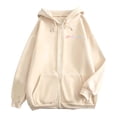 thumbnail image 6 of Vintage Hoodies for Womens Full Zip Up Drawstring Ocean Animal Print Casual Long Sleeved Hoodeded Pullover Trendy Cute Sweatshirt With Pocket, 6 of 7