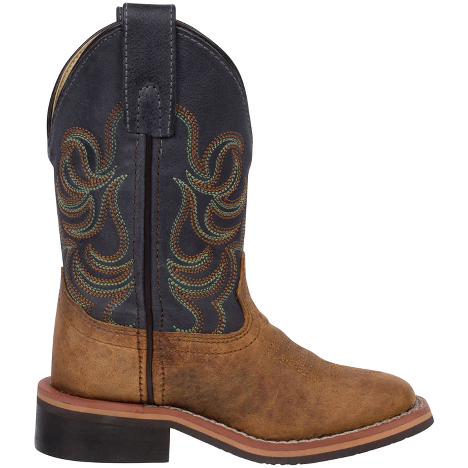 SMOKY MOUNTAIN BOOTS Kids Jesse Western Boots, Color: Brown/Navy, Size: 1, Width: R (3749C-1R) - image 3 of 6