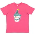 thumbnail image 3 of Inktastic Cute Christmas Snowman in Blue Hat and Scarf Youth T-Shirt, 3 of 5