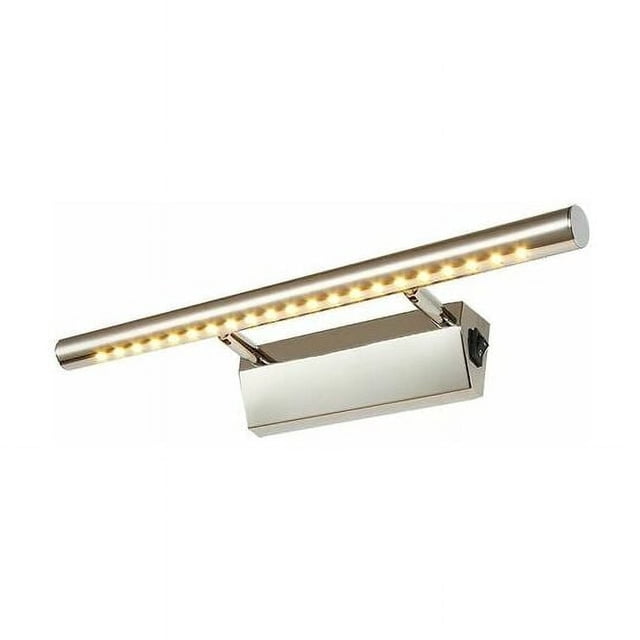 Stainless Steel Bathroom Vanity Lights, Simple Design with 180° Rotation, Eye Protection for Safe and Comfortable Use (Warm White)