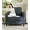 Blue, variant on Welzona 33" Teddy Fabric Accent Chair, Comfy Reading Armchair for Living Room & Bedroom, Tool-Free Assembly, Off White