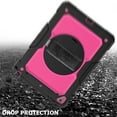 thumbnail image 5 of For Apple iPad Mini 4th / Mini 5th Generation Shockproof Protective 360 Rotating Stand W. Strap Case Cover - Black/Black, 5 of 5