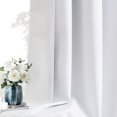 thumbnail image 3 of Exultantex 2 Panels Natural Linen Blackout Curtains 63 Inch Length for Bedroom, Solid Thermal Insulated Drapes, Grommet Top, 3 of 3
