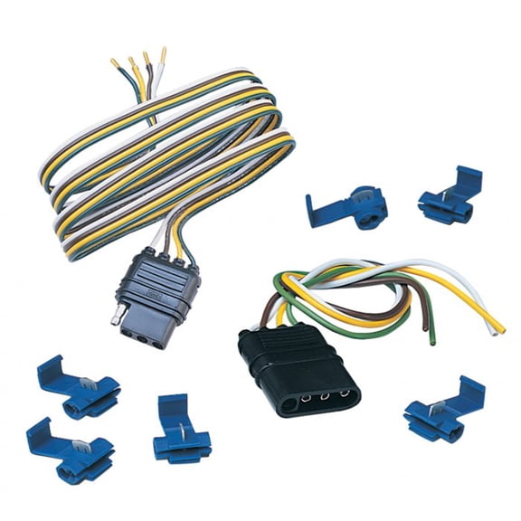 Hopkins Towing Trailer Connector Set 48 in. Vehicle Side 4 Flat, 48205