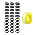 thumbnail image 1 of ARCADORA Propane Tank Seal Kit 15 O-Rings 15 Gaskets 1 PTFE Tape Rubber Plastic Material For Propane Adapter Pipe Connection, 1 of 10