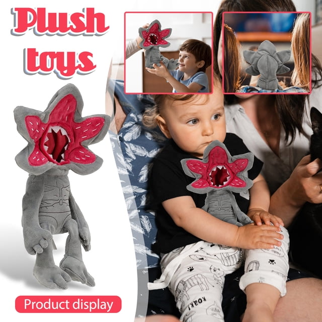 Stranger Care Things Demogorgon Peluche, Demogorgon Bear de Terror, Soft Demogorgons Plush para Regalo de Cumpleaños Navidad (1PCS)