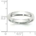 thumbnail image 2 of Primal Gold 10 Karat White Gold 4mm Lightweight Comfort Fit Band Size 8, 2 of 3