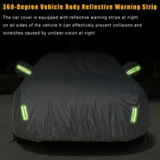 Pecham Car Cover Waterproof with Side Door Zipper All Weather Upgraded UV Protective Vehicle Cover-208*79*59 inch