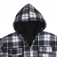 thumbnail image 3 of Outwear Plaid Flannel Sherpa Lined Full Zip Hoodie Jacket Men's, 3 of 8