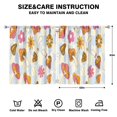 thumbnail image 2 of Mushroom Curtains-Blackout Curtains Bedroom Decor Living Room Darkening Grommet Window Drapes 2 Panels Set 53x63 inch, 2 of 2