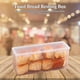 thumbnail image 5 of Caja de almacenamiento del refrigerador Toast sellada sellada nevera para el refrigerador de pan tostada de pan transparente, 5 of 5