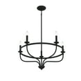 thumbnail image 5 of Trade Winds Lighting 5-Light Chandelier In Matte Black, 5 of 7