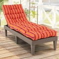 thumbnail image 2 of Costway 73" Lounge Chaise Cushion Padded Recliner Cushion Indoor Outdoor Dark Orange, 2 of 9