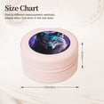 thumbnail image 2 of Yiaed Purple Sky Wolf Print Travel Jewelry Case Bridesmaid Gift Boxes Jewelry Travel Organizer Small Round Jewelry Box Mini Storage-Pink, 2 of 7