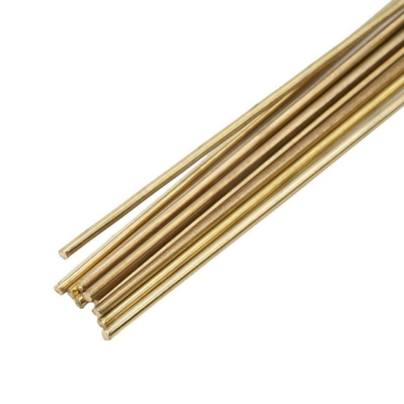10Pcs Wire Brazing Easy Melt Welding Rods Low Temperature 1.6Mm X 250Mm Brass
