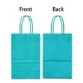 thumbnail image 5 of AZOWA Gift Bags Mini Kraft Paper Bags with Handles (4.7 x 2.4 x 6 in, Teal, 25 Pcs), 5 of 7