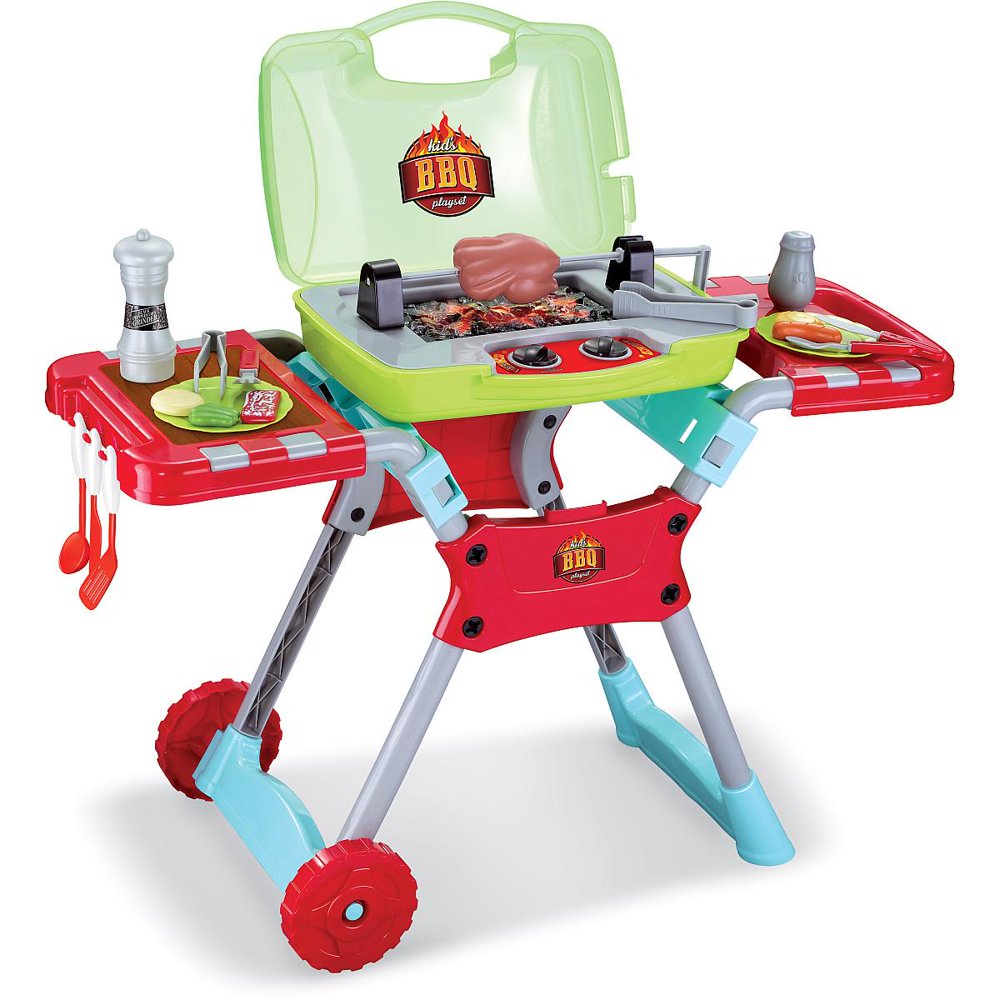 Kid's BBQ 20 Piece Portable Playset with Light and Sound
