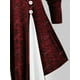 thumbnail image 4 of Cuello de chal de talla grande de dos tonos camiseta de marlado Rosegal  Mangas largas de talla grande, 4 of 5