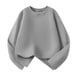 thumbnail image 2 of Blusas y camisas de manga larga con cuello redondo para niño, color liso, cuello redondo, talla mediana, manga larga, informal, cómoda, blusa de poliéster para niños de cedro, 2 of 7