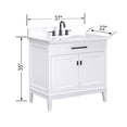 thumbnail image 7 of Avanity MADISON-VS37-SG-E Madison 36" Free Standing Single Basin Vanity Set - Smoke Green, 7 of 7