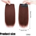 thumbnail image 4 of XINQIHANG 2 Pcs Extensions de Cheveux Courts à Clipser pour Hommes et Femmes, 8 Pouces 1Pcs Invisible 2 Clips à Clipser, Postiches Sans Couture Brun Clair Ajoutant du Volume de Cheveux pour Cheveux Clairsemés, 4 of 7