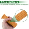 thumbnail image 4 of Unique Bargains 1" 25mm 1.1" 28mm Universal Motorcycle Hand Grips Cover Non Slip TPU Handlebar End Grips for Motorcycle Scooter Bicycle ATV Brown Yellow 1 Pair, 4 of 7
