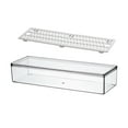 thumbnail image 4 of Organizador para refrigerador, organizador de tocador, contenedor de almacenamiento, organizador de cajones de cocina con tapa apilable para cucharas, Bandeja pequeña y de drenaje BLESIY Contenedor organizador de almacenamiento, 4 of 8