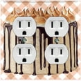 thumbnail image 4 of Metal Light Switch Plate Cover Elegant Chocolate Cake Desserts CAK005, 4 of 15