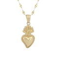 thumbnail image 1 of Cadena Gargantilla Sagrado Corazón de Jesus Oro Solido 10k, 1 of 6
