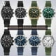 thumbnail image 5 of Pulsera azul y verde de alta calidad para reloj IWC de piel auténtica de nailon Big Pilot Little Prince Mark 18, correa de reloj de 20, 21 y 22 mm, 5 of 5