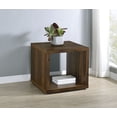 thumbnail image 2 of Frisco Square Engineered Wood Side End Table Dark Pine, 2 of 8