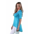 thumbnail image 4 of Women's High-Low Elbow-Length Tunic, 4 of 5