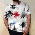 thumbnail image 4 of JAJAHO Mens Short Sleeve T Shirt Tropical Printed Summer Beach Vacation Clothes Plus Size Comfortable Soft Hawaiian Beach Shirts Leisure Tops, 4 of 5