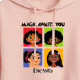 thumbnail image 3 of Encanto - Magic Awaits You Panels - Juniors Cropped Pullover Hoodie, 3 of 5