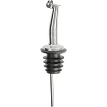 TrueCraftware- Set of 12 Stainless Steel Tapered Liquor Pourer with Flip Cap Medium Flow- Cocktail Shot Dispenser Liquor Bottle Pourers Spouts Alcohol Liquor Pourers Bar Bartender Accessories