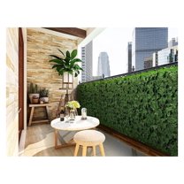 4' x 10' Artificial Privacy Fence & Backdrop Wall, Sturdy Backed Faux Leaves Hedges Panel for Outdoor, Indoor Decor