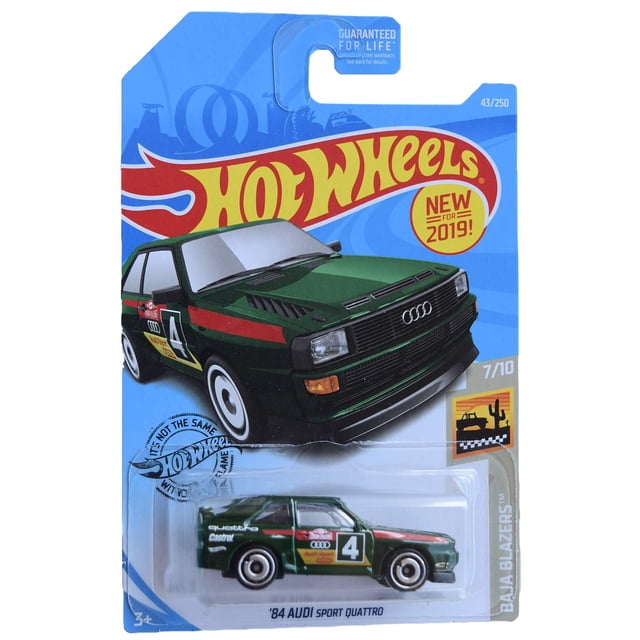 Auto fundido a presión Hot Wheels Baja Blazers Series 7/10 '84 Sport Quattro escala 1:64