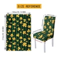 thumbnail image 7 of TSOVTHRID Gold Shamrock Stripe Print 5-Piece Table and Chair Cover Set, Rectangle Tablecloth with Chair Slipcovers Removable Table Cloth for Dining Room, St. Patrick's Day Decor, 7 of 7