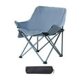 thumbnail image 3 of Silla de campamento portátil taburete de playa antislip ligero para jardín de jardinería Azul claro, 3 of 8