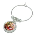 thumbnail image 2 of Christmas Holiday Santa Delivering Toys Wine Glass Charm Drink Marker, 2 of 5