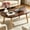 31.5"l Oval Dark Walnut, variant on Coffee Table, 31.5" Modern Low Table with Solid Wood Legs, Floor Table Desk for Sitting on The Floor, Easy Assembly Small Space Coffee Table for Living Room, Apartment, Office (Large Oval BlackNut)