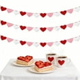 thumbnail image 5 of ERTZAE Banner For Valentines Day,10Ft Red Red White Heart Garland For Valentine'S Day Front Door And Entryway Decor,Hanging Heart Banner Decor,Valentine Garland For Home Office And Party Use,Durable, 5 of 8